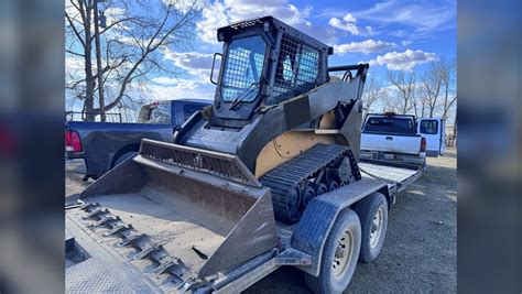 stolen skid steer edmonton|Man charged after Alberta RCMP seize stolen, re  .